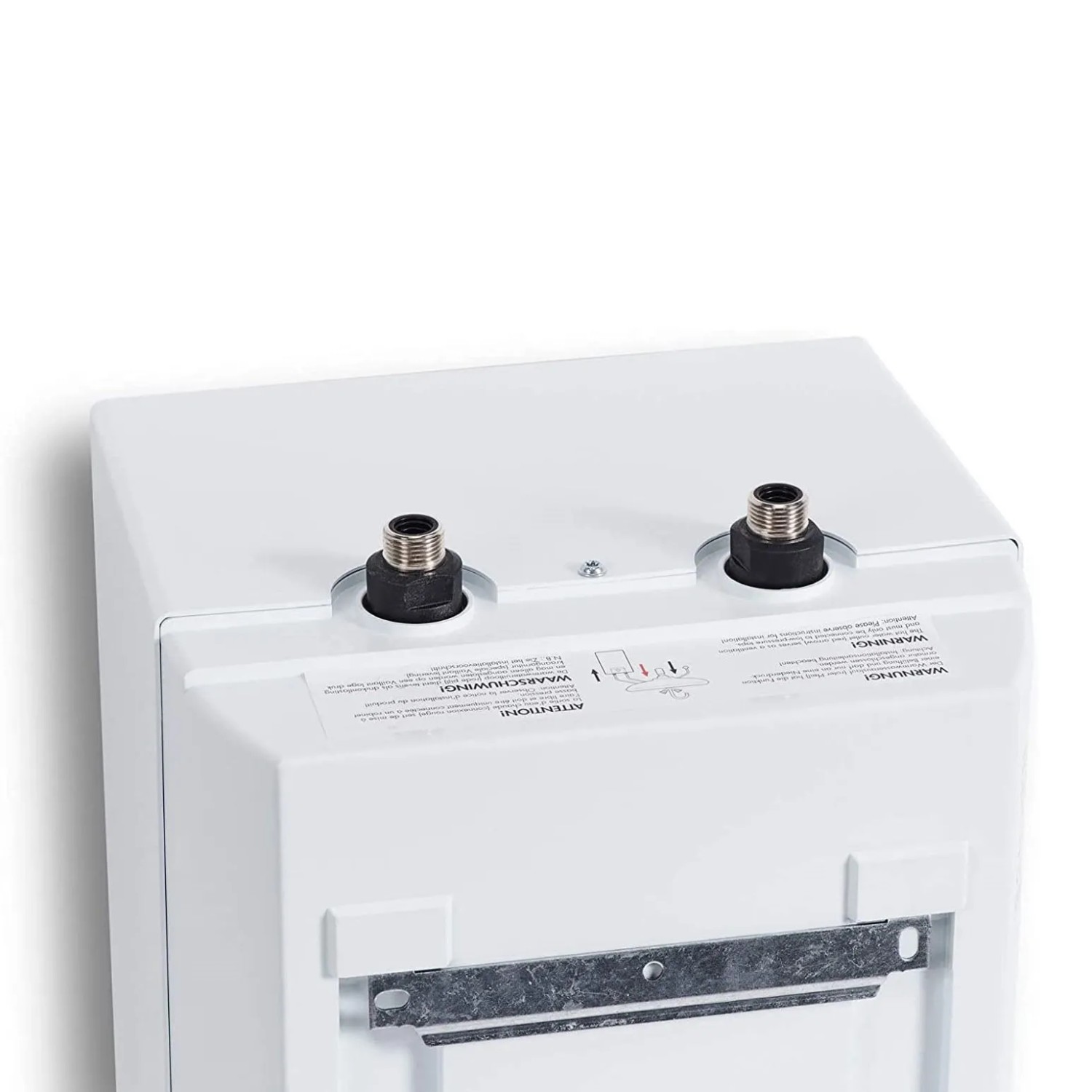 Vaillant Untertisch-Elektrospeicher VEN10UN, 10 Liter, Detailansicht der Anschlüsse.