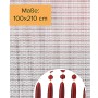 Kobolo Türvorhang AMBER, braun transparent, 80 Stränge, 100x210 cm, als Dekoartikel und Insektenschutz.