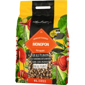 Lechuza Mono Pon Pflanzsubstrat, 6 l Sack, mineralisch, für alle Pflanzen geeignet.