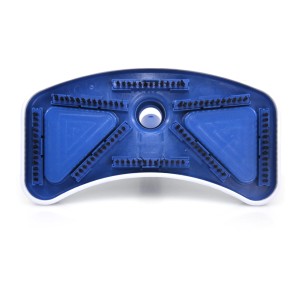 Höfer Chemie Pool Bodensauger Classic, blau-weißer Poolsauger mit Bürsten für die Poolreinigung.