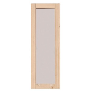 Feststehendes Karibu Fenster aus Fichte, 60x169,5 cm, für Gartenhäuser mit 38 mm Wandstärke.