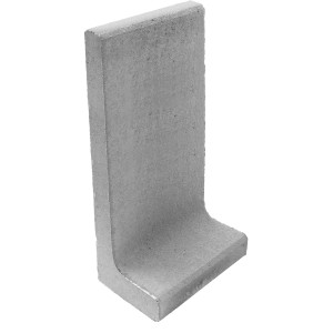 Grauer Diephaus L-Stein, 80x40x40x7 cm, zur Einfassung und Geländestabilisierung.