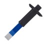 LUX Schlitzmeißel mit Handschutz Comfort, blau/silber, 230mm Länge.