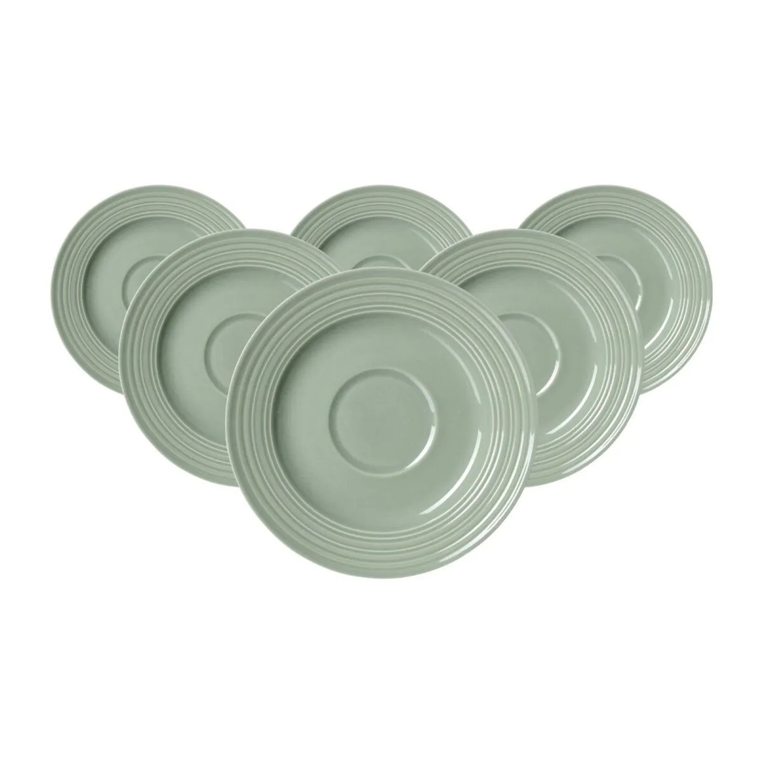 Ritzenhoff & Breker Levi Kaffeeuntertasse 15,5 cm 6er Set Grün