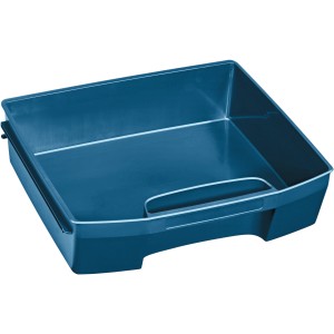 Offene, blaue Bosch Schublade LS-Tray 92 für Werkzeugkoffer MobilitySystem.