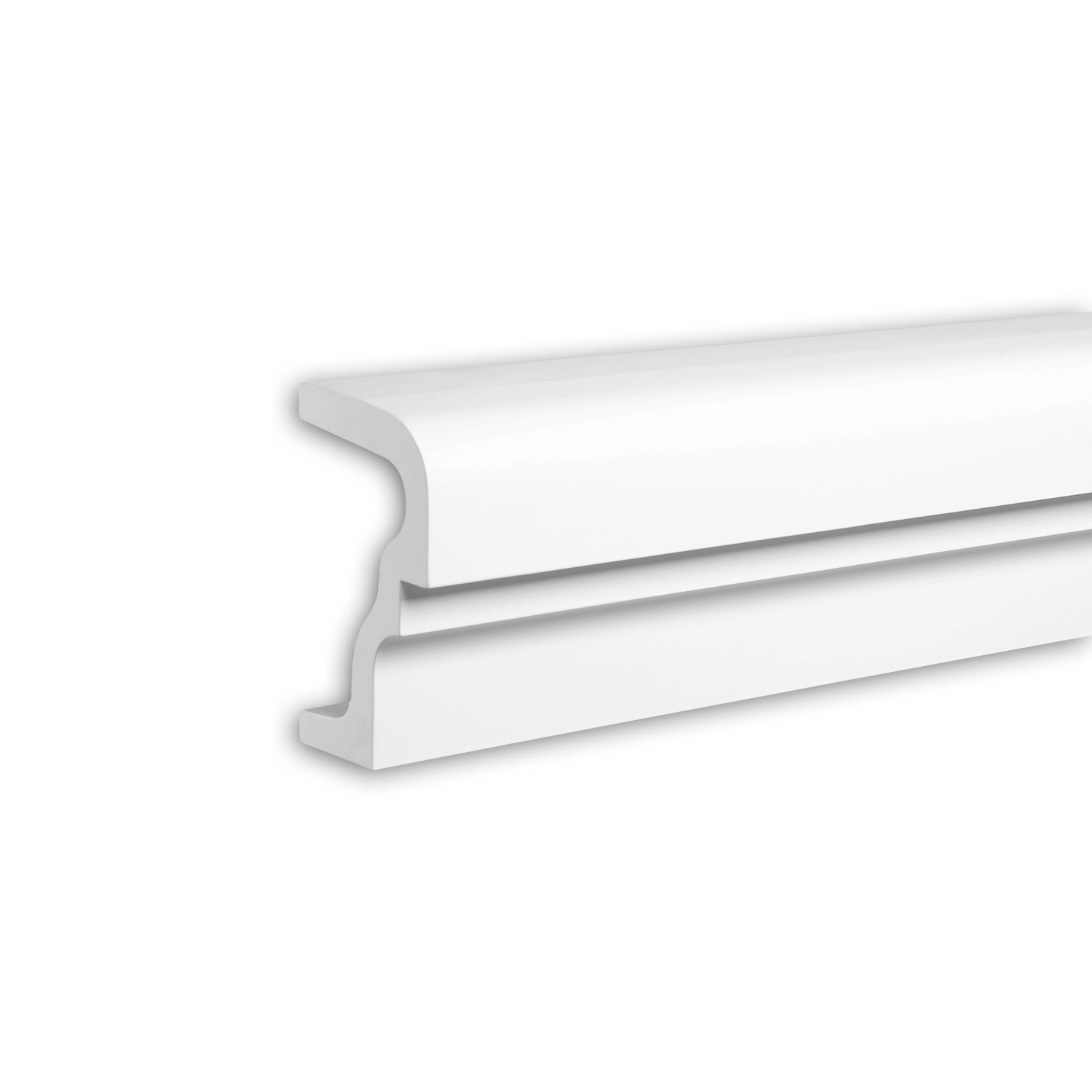PROFHOME 482001 Fenstersohlbank Außenstuck Fassaden Element Zierelement 2 m 200 cm x 10 cm x 16 cm Weiß