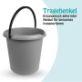 ProHome Eimer 5 Liter Kunststoffbügel Anthrazit 3er Pack_2