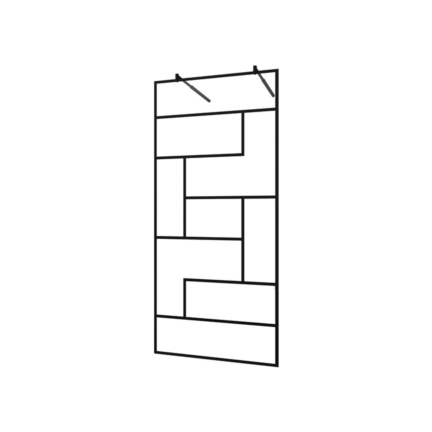 Duschparadies Walk in Glas 117.7 x 200cm Duschabtrennung 8mm Nano Glas Dusc günstig online kaufen