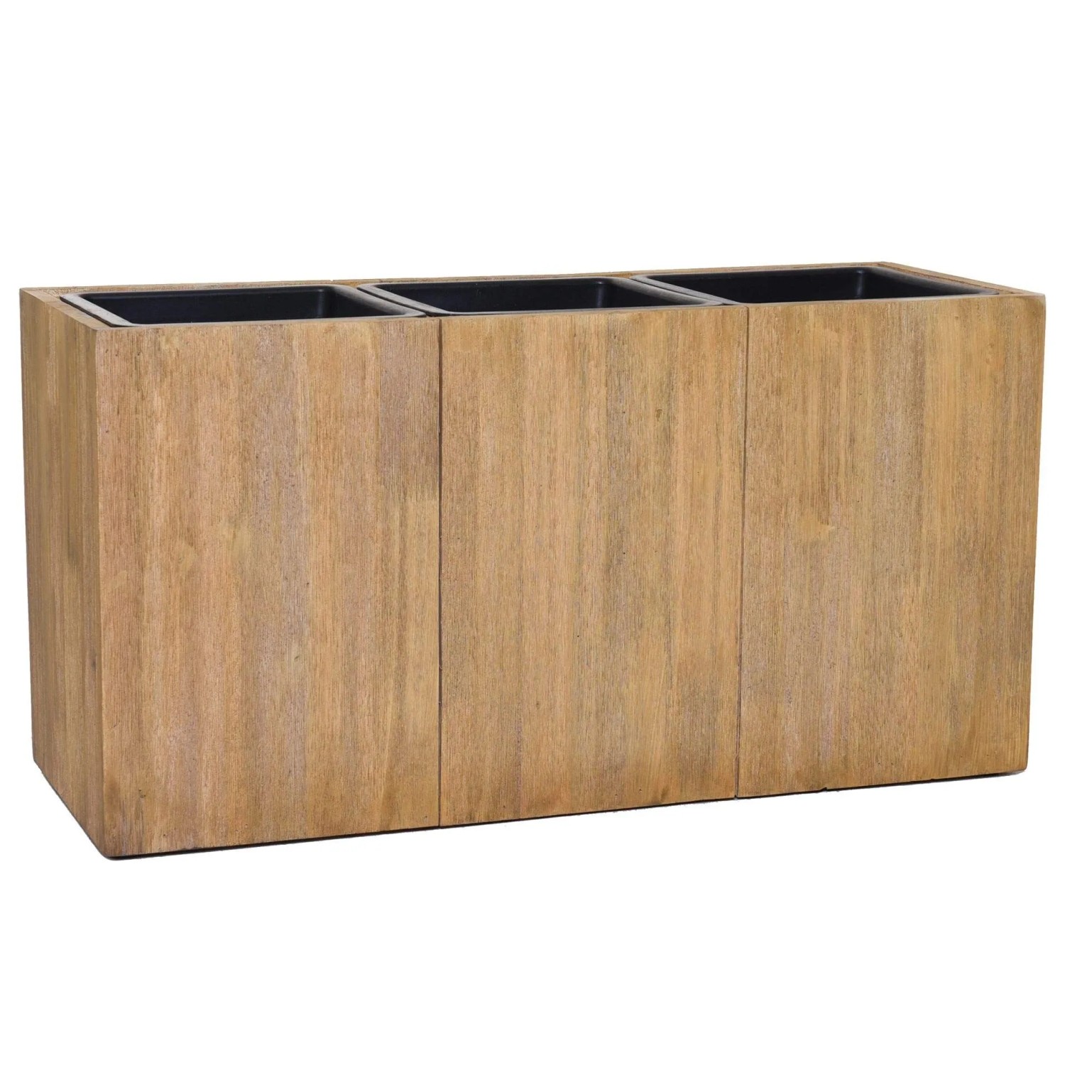 Vivanno Pflanztrog Maxi 64 cm x 25 cm x 35 cm Antikbraun