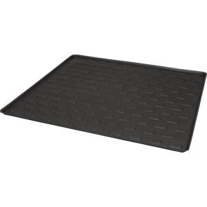 Rechteckige Kofferraummatte Anthrazit 100x90 cm aus robustem PE mit strukturierter Oberfläche.
