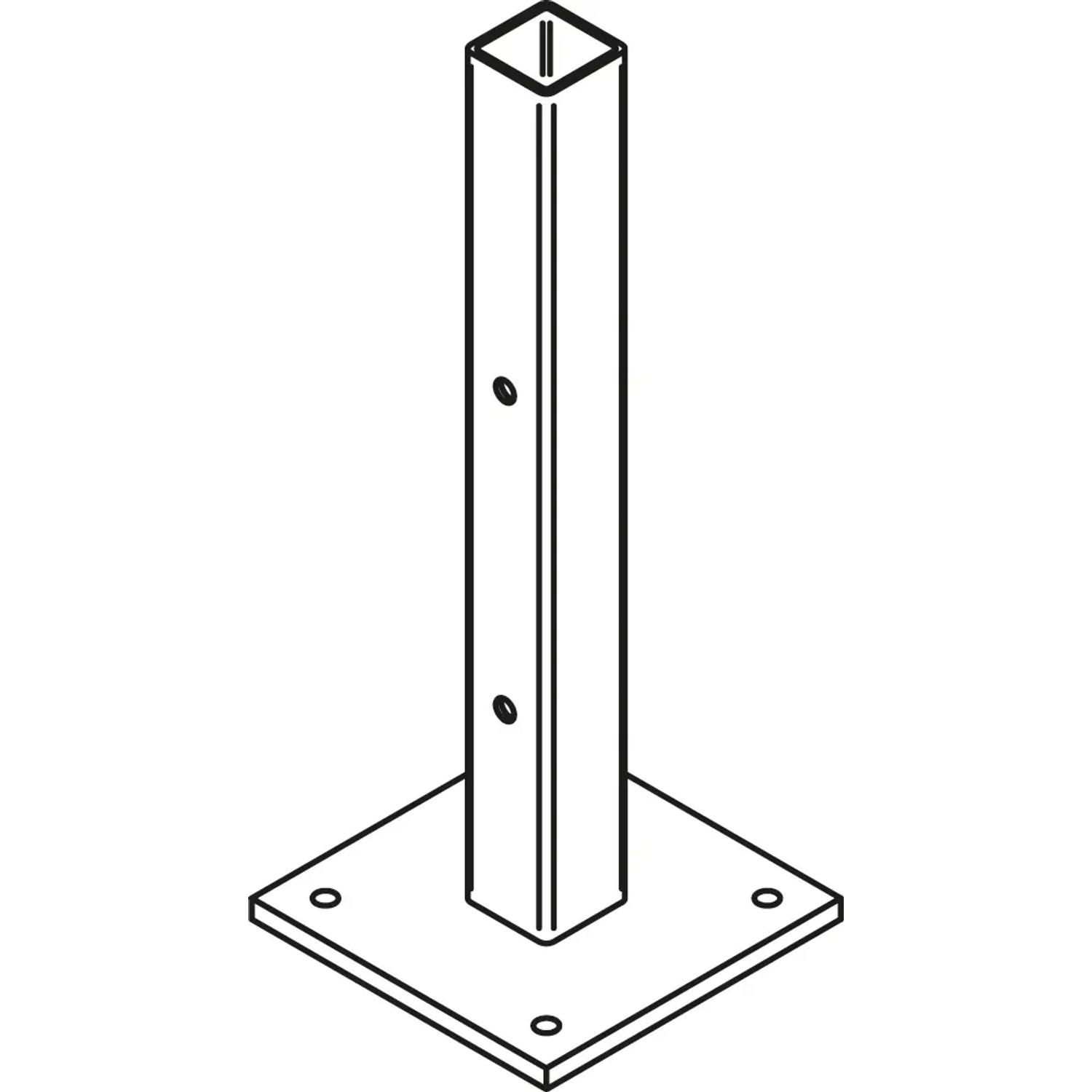 Osmo Pfostenanker zum Aufschrauben 160 mm x 160 mm x 410 mm