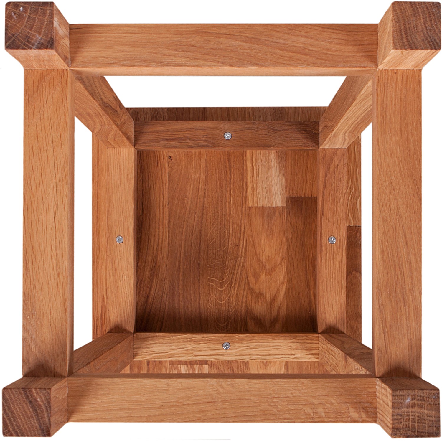 Detailansicht des Blumenständers Max 2 aus Eiche (60x30x30 cm) von Garden Pleasure.