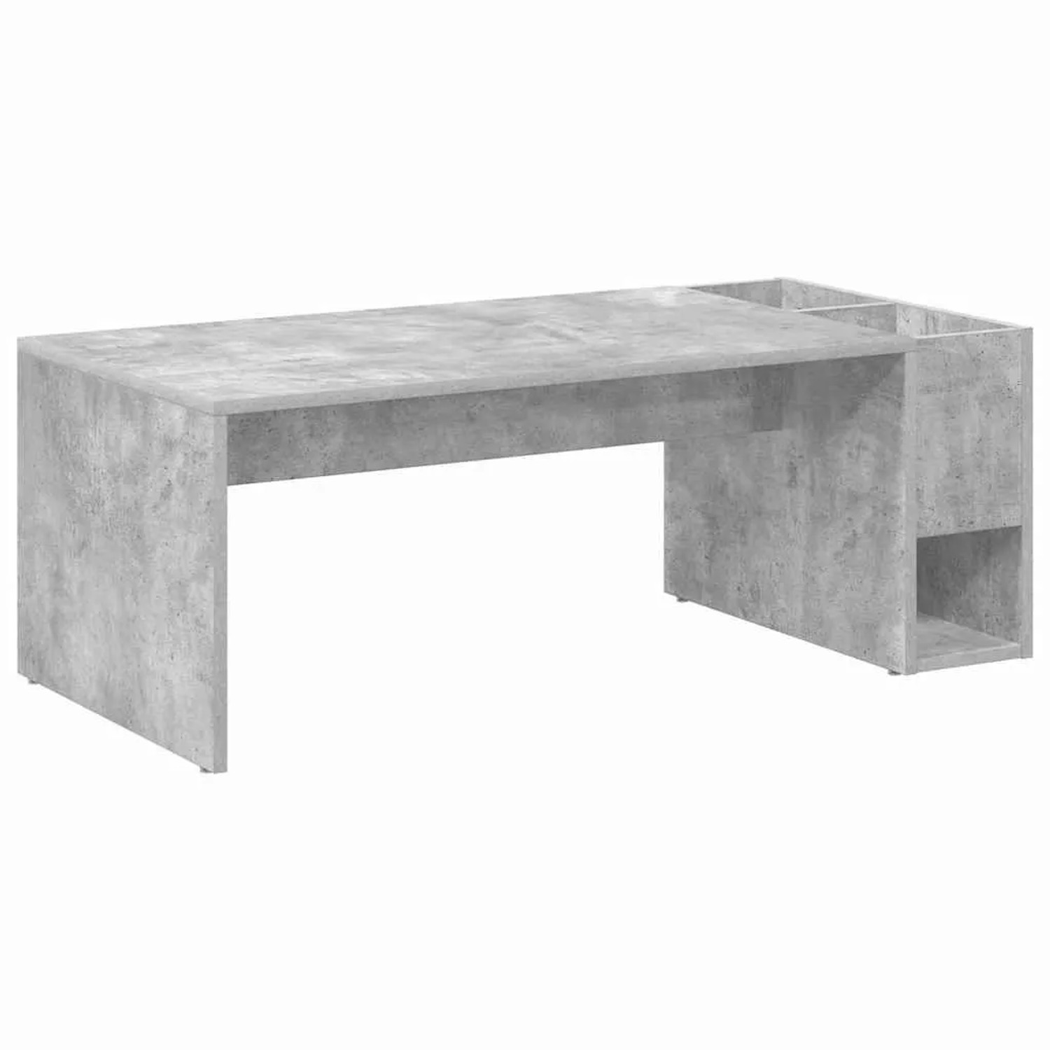 vidaXL Couchtisch Beton Grau 101,5 x 50 x 37 cm Holzwerkstoff 891195 günstig online kaufen