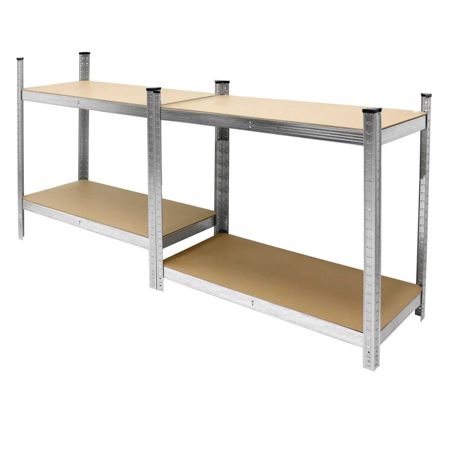 ECD Germany Werkstattregal, Metallregal mit 4 MDF-Platten, 160x80x40cm, bis 320kg