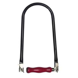 Pebaro Laubsäge mit Stahlrohrrahmen und Holzgriff, Ausladung 300 mm.