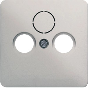 Jung Antennenabdeckung CD500 Platin für 2- und 3-Loch Antennendosen.