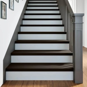 vidaXL Treppenstufen 2 Stk Dunkelbraun 90x30x2 cm Massivholz Eiche 3283804