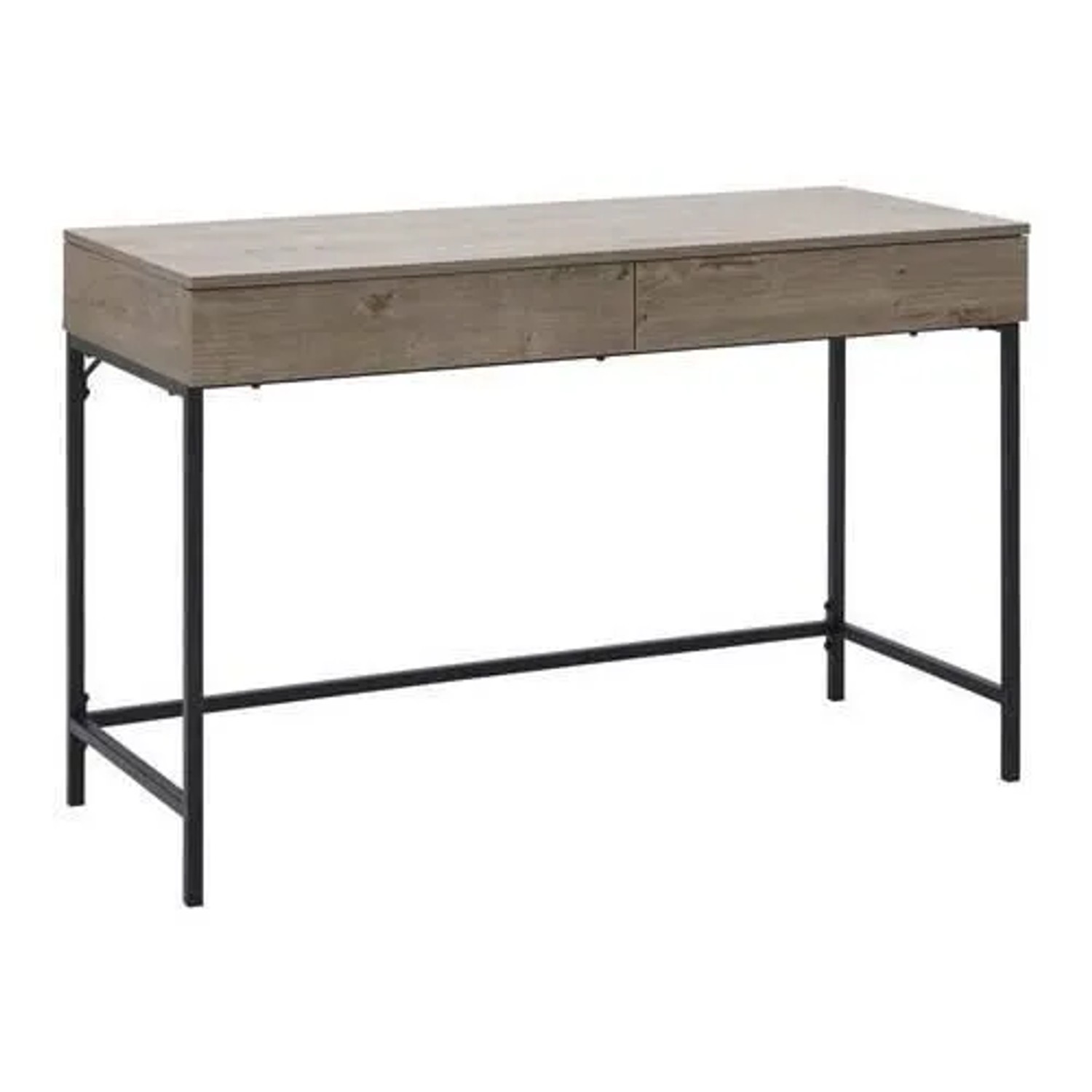 Bessagi Home Schreibtisch Cara Walnussfarben MDF ca.120x50 cm