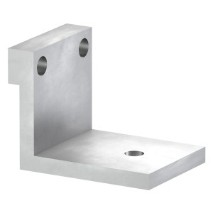 Bodenanker L zur Aufständerung von Terrassendielen, 3-23 mm, zur sicheren Verankerung.