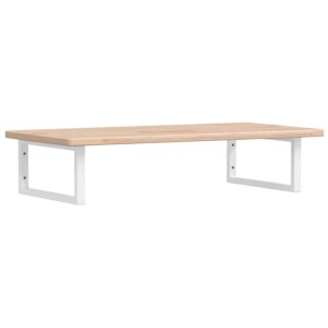 vidaXL Waschtischplatte mit Halterung Stahl und Massivholz Eiche 3302384