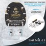 SANILO WC-Sitz VIP Lounge mit Absenkautomatik und Top-Fix-Montage auf WC-Becken.