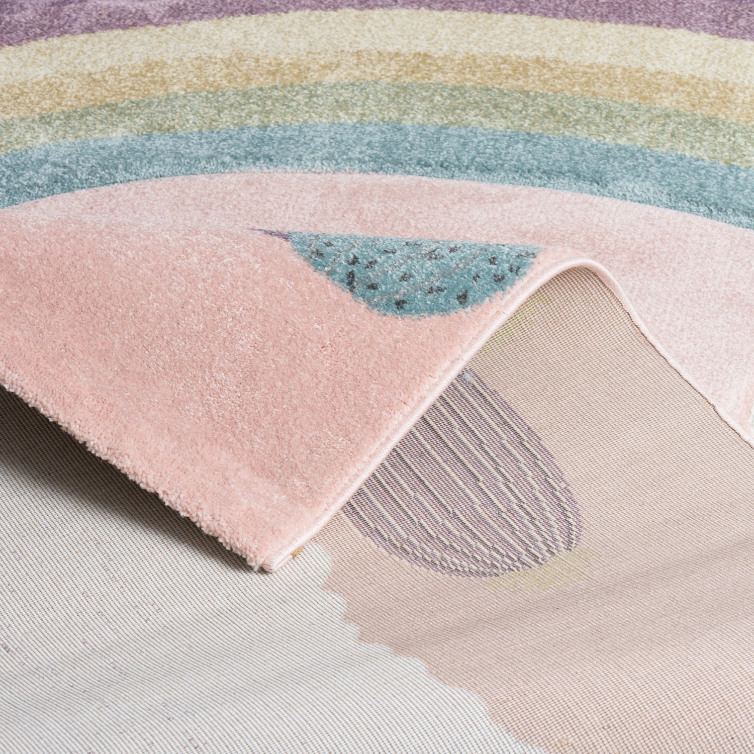 Bunter Pergamon Kinderteppich Maui Alpaka mit Wüstenlandschaft, 140x200cm.