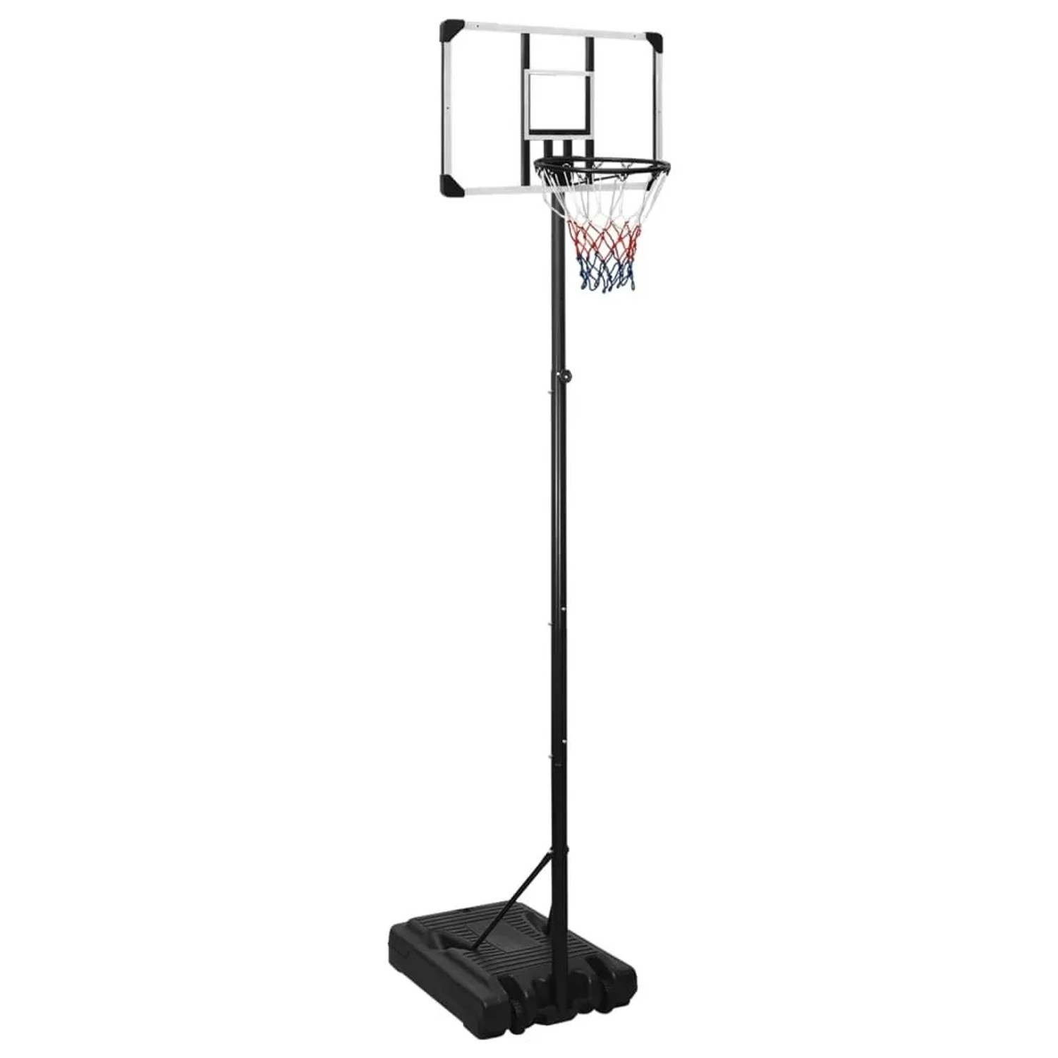 vidaXL Basketballständer Transparent 280-350 cm Polycarbonat 3107833