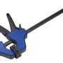 LUX Mini Einhandzwinge im 2er Set, blau-schwarz, Spannwerkzeug zum Spannen und Spreizen.