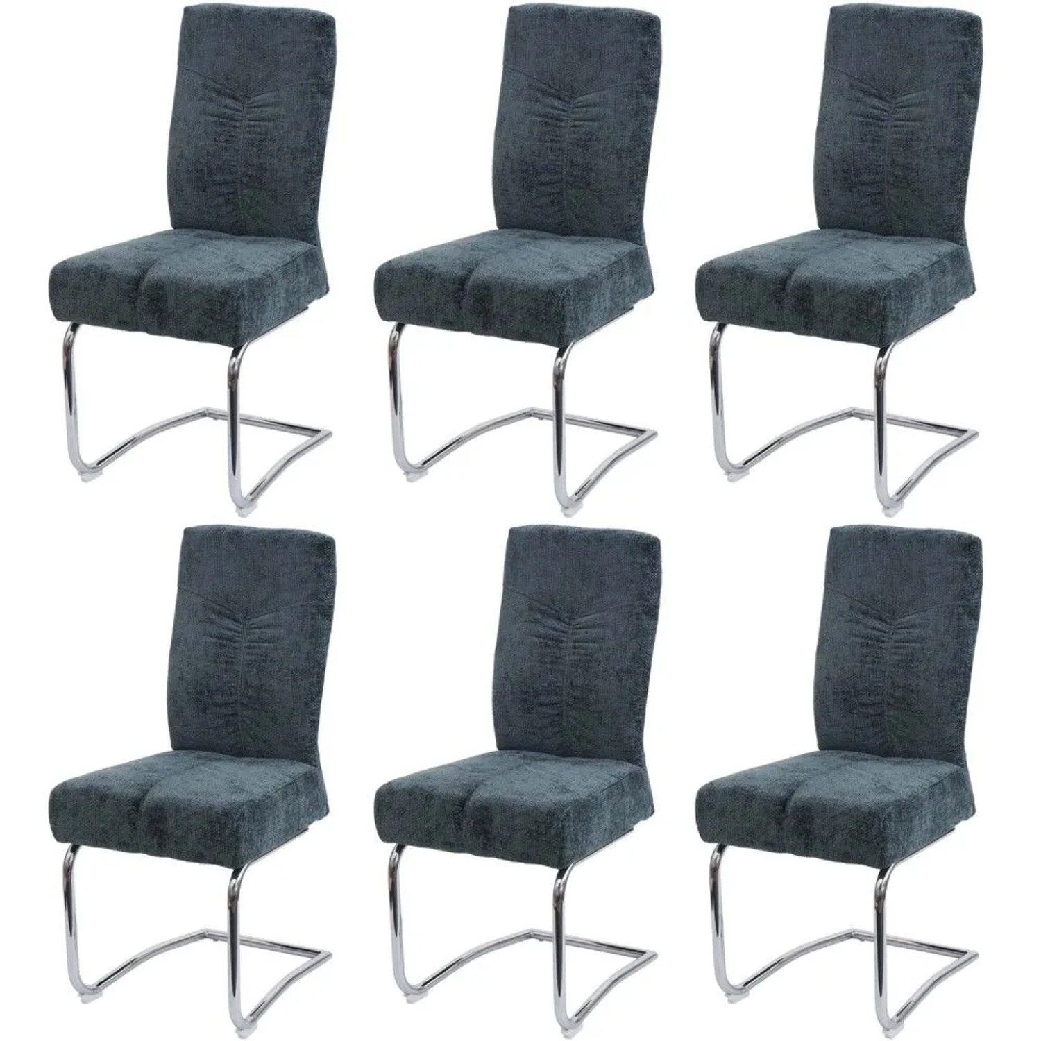 MCW Esszimmerstuhl G56 6er Set Blau-Grün
