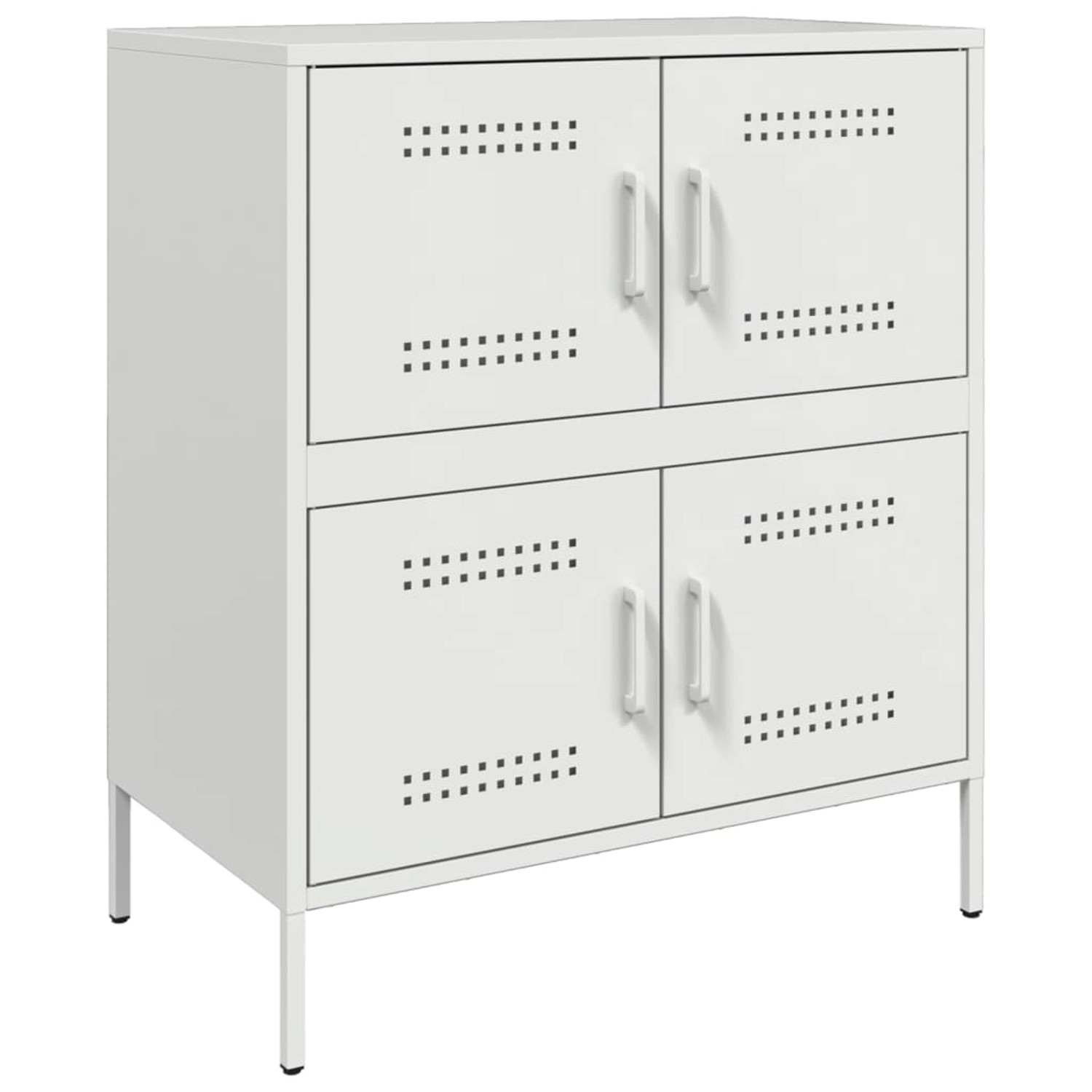 vidaXL Sideboard Weiß 68x39x79 cm Stahl 842957 günstig online kaufen
