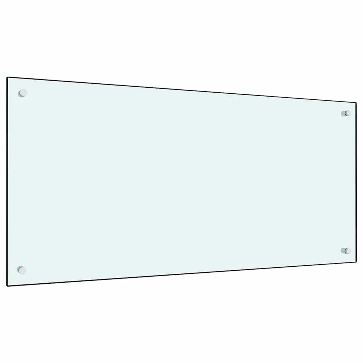 vidaXL Küchenrückwand 2 pcs Weiß 100 x 50 cm Gehärtetes Glas 3415423_3