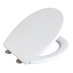 Weißer WC-Sitz Ostuni Easy Close aus Thermoplast mit Absenkautomatik.