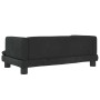 Schwarzes vidaXL Hundebett (80x45x30 cm) aus Samt, modernes Hundekörbchen.