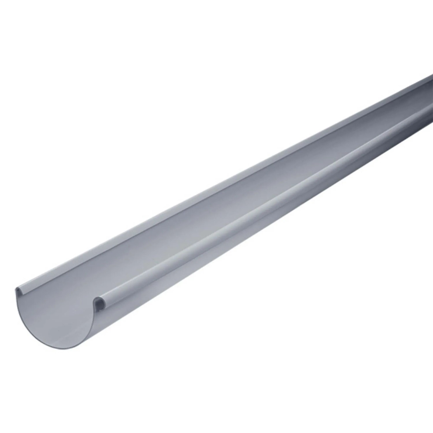 Inefa Dachrinne Halbrund 200cm PVC NW 150 Grau Dachentwässerung