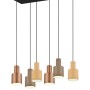 Moderne Trio Pendelleuchte Agudo, 6-flammig, Multicolor. Hängelampe für Wohn- und Essbereich.