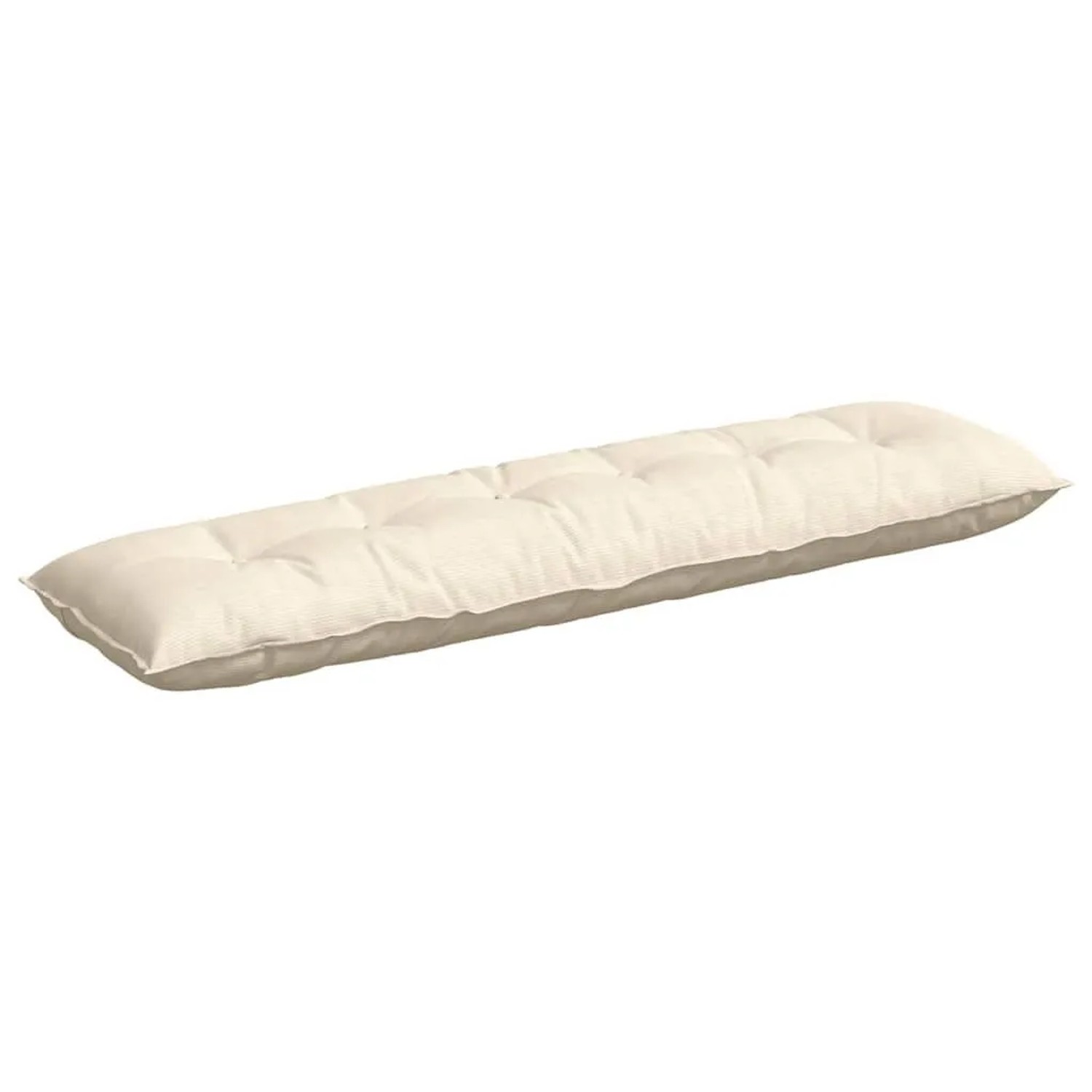 vidaXL Rückenkissen Creme 180 x 50 cm Cordstoff 42014953
