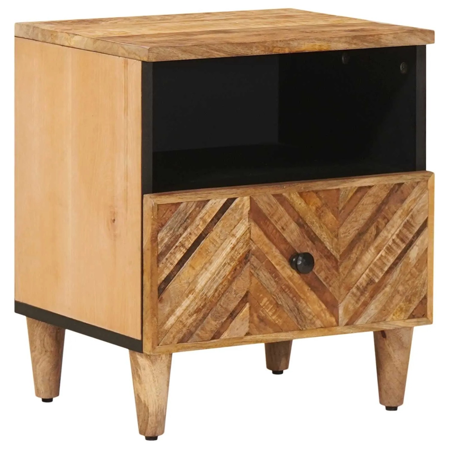vidaXL Nachttisch Braun 50 x 33 x 60 cm Massivholz Mango 4018922