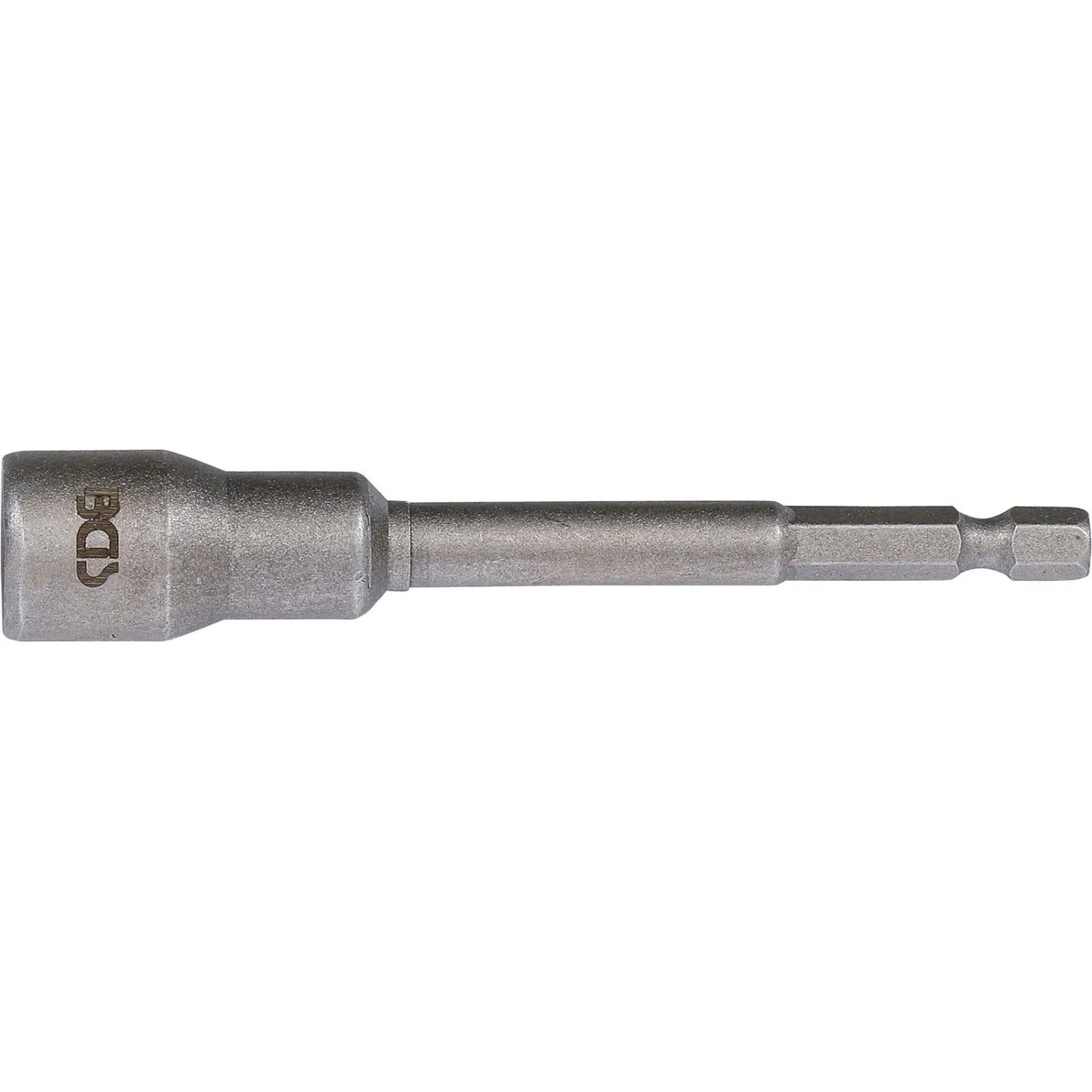 BGS Steckschlüssel Einsatz Sechskant Extra Lang Für Bohrmaschinen Antrieb Außensechskant 6 3 Mm  1 4 Zoll  SW 11 Mm 2767
