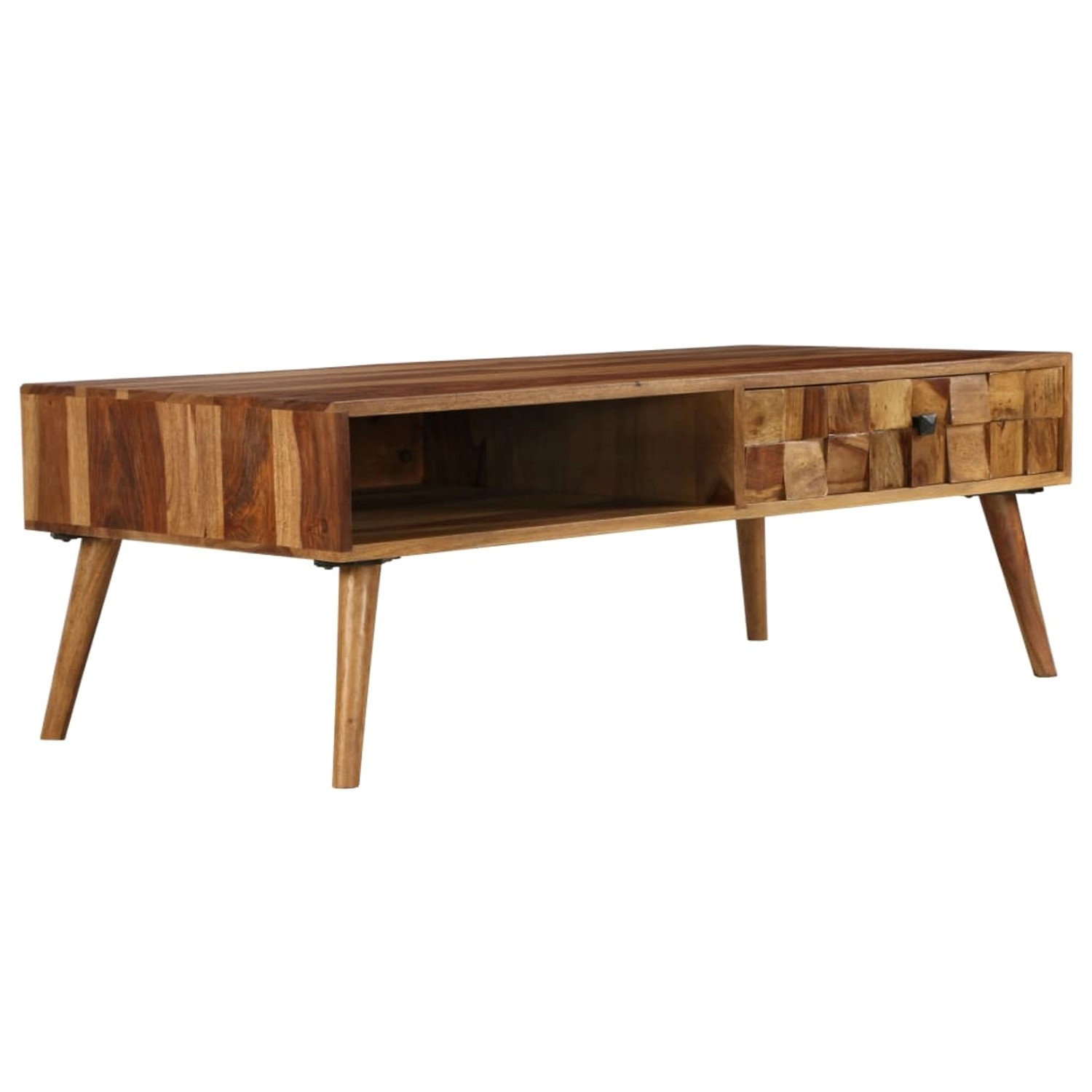 vidaXL Couchtisch Massivholz Akazie Honigbraun 110x50x37 cm 246201