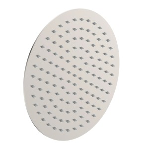 Schütte Kopfbrause Toulouse aus Edelstahl, runde Regendusche mit Antikalk-Noppen.