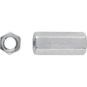 Verbindungsmutter M6 x 20 mm Außensechskant 10 mm Edelstahl A2 5 Stück