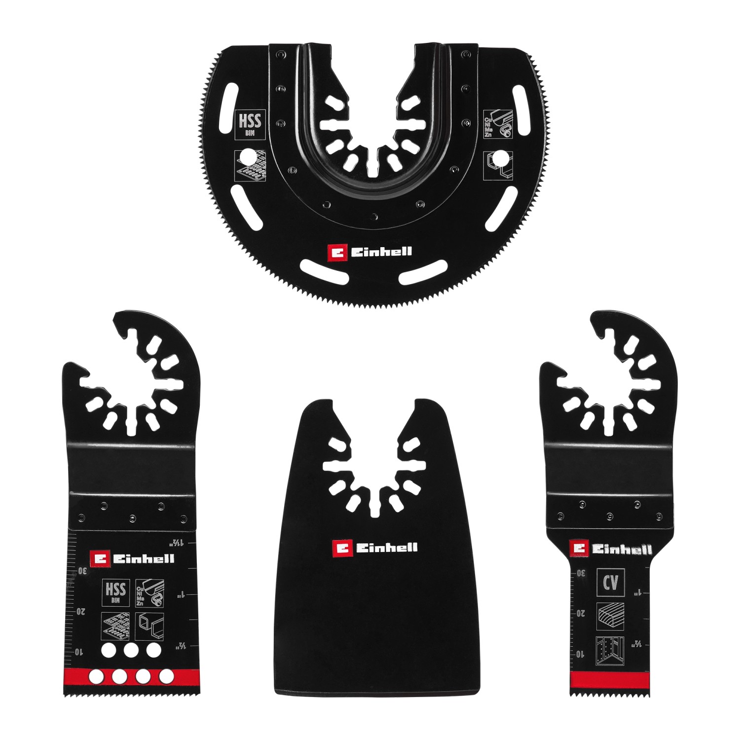 Einhell Multitool-Set mit Universalaufnahme 4-teilig