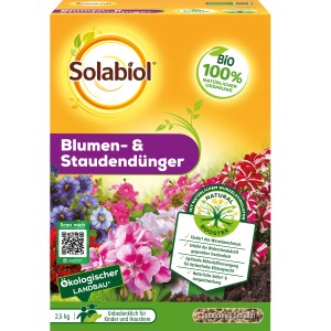 Solabiol Blumen- & Staudendünger 2,5kg: Universaldünger für üppige Blüten und gesundes Wachstum.