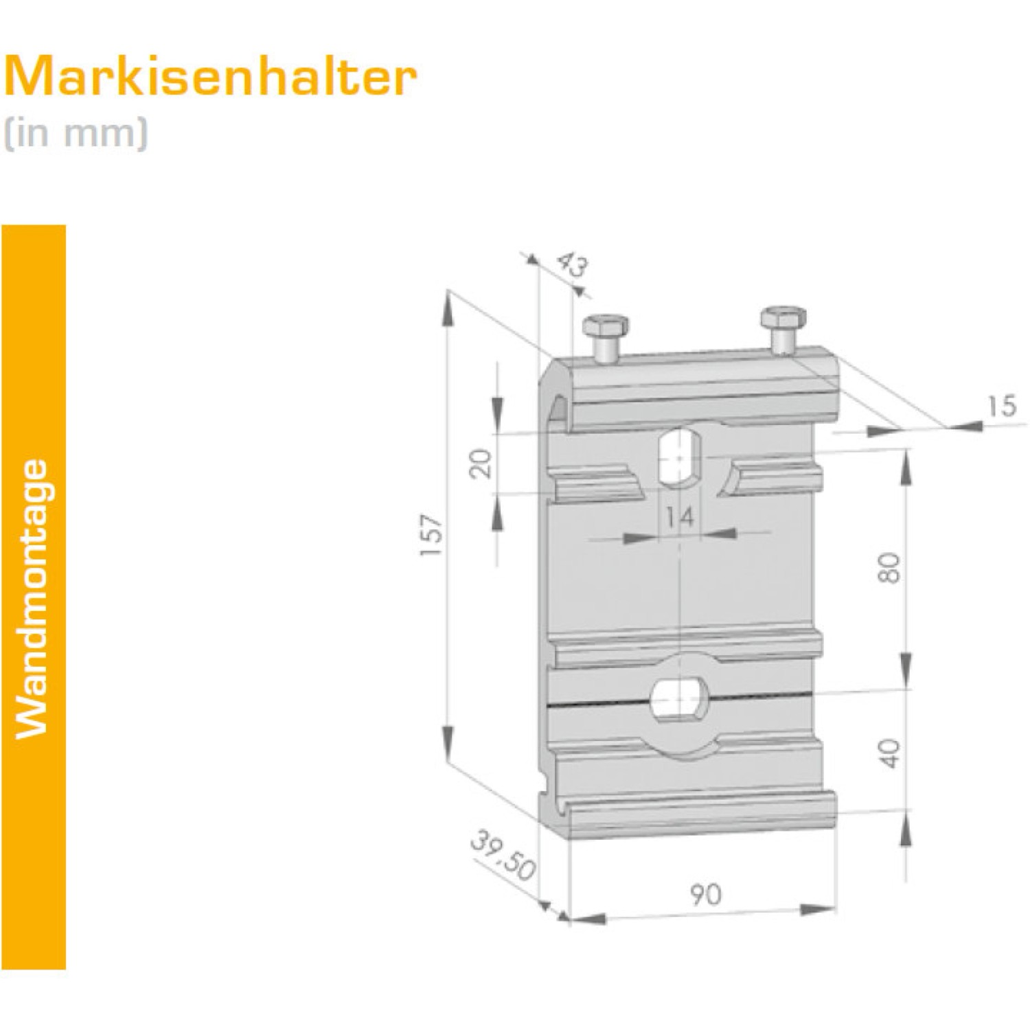Spettmann Kassettenmarkise VC 1000 550x350 cm Grau-Schwarz Gestr. Gestell Silber_3