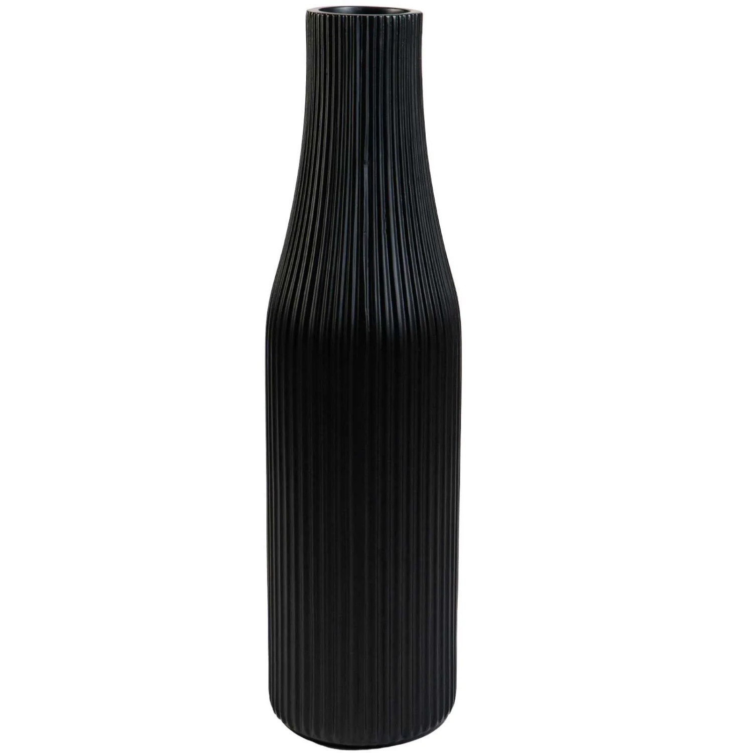 Vivanno Bodenvase Vertigo 20 cm x 20 cm x 80 cm Skandischwarz