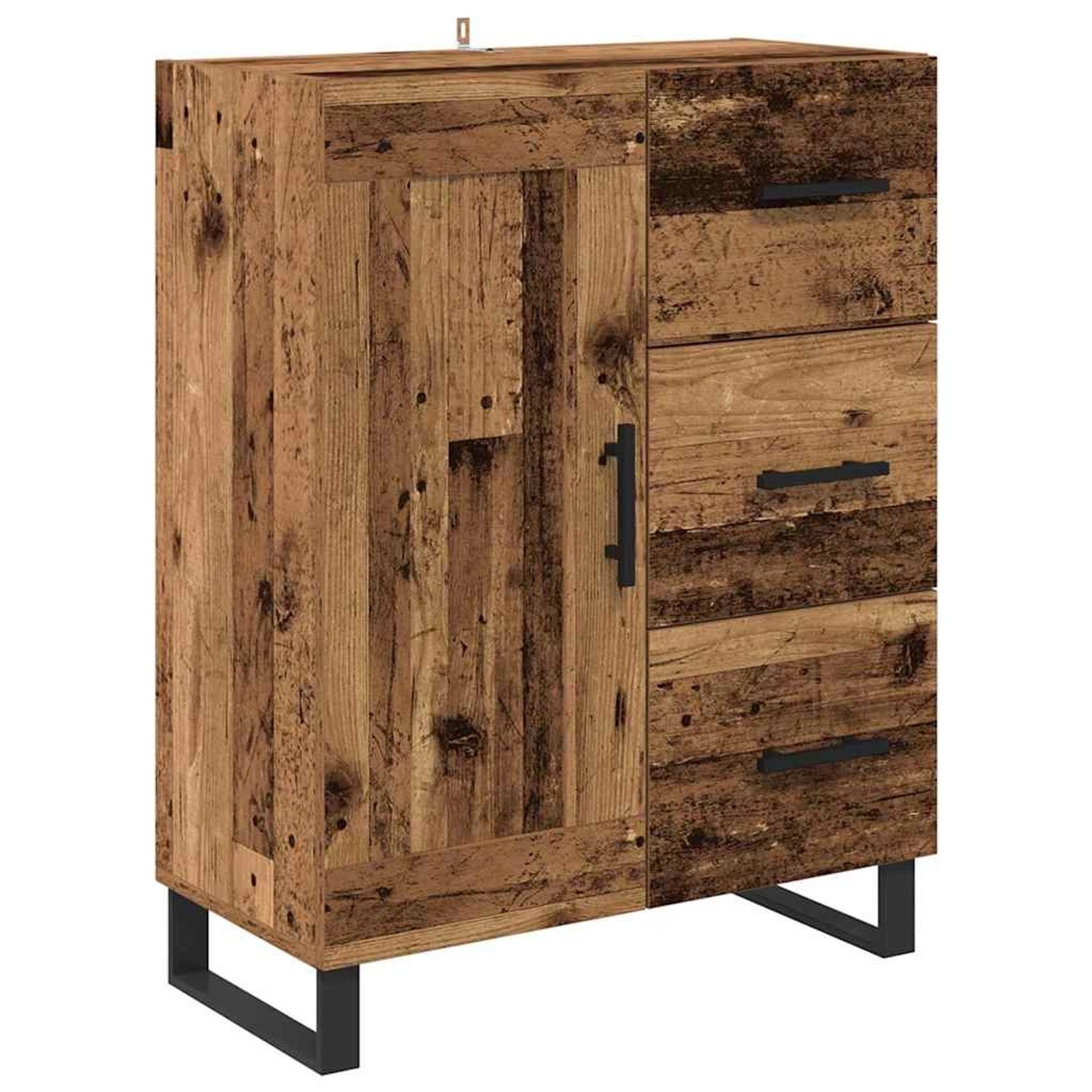 vidaXL Sideboard Altholz 69,5 x 34 x 90 cm Verbundholz und Eisen 881645 günstig online kaufen