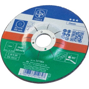 LUX Gewebe-Trennscheibe Classic Stein, Ø 125 mm, für Winkelschleifer. Zum Trennen von Stein.