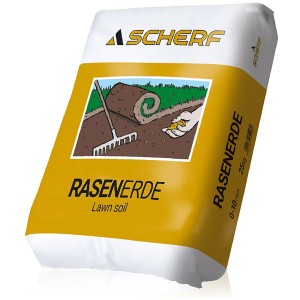 Sack Scherf Rasenerde, braun, 25 kg, zur Rasen-Herstellung und -Sanierung.