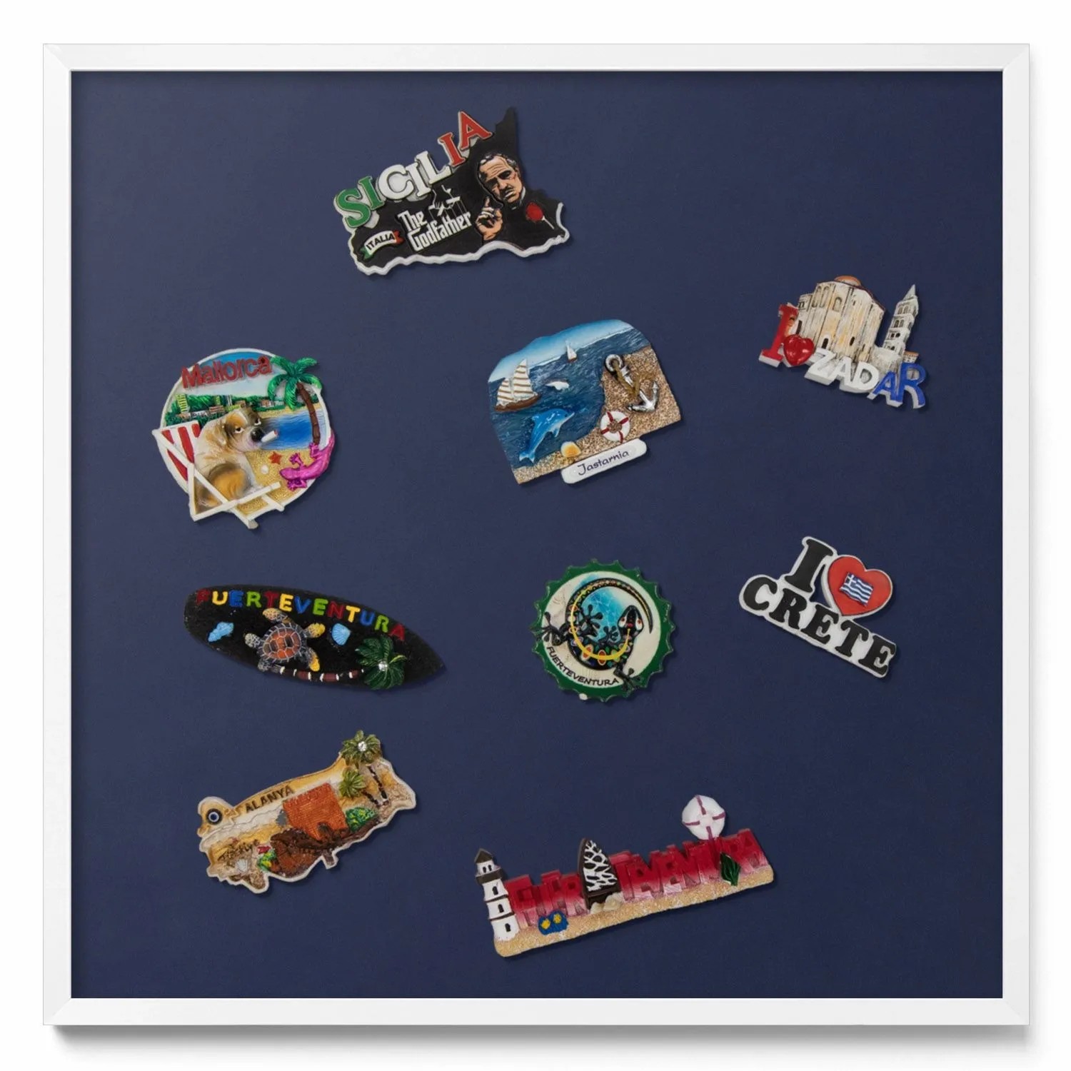 Tulup Magnettafel Wand-Magnettafel für Reisesouvenirs Farbe Dunkelmarinebla günstig online kaufen