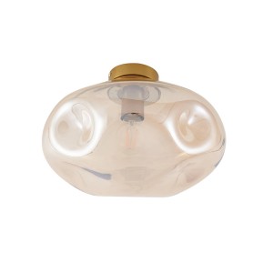 Lindby Deckenlampe Lelia 10035735 Design Modern in Creme aus Metall 1-flammig E27 Wohnzimmerleuchte